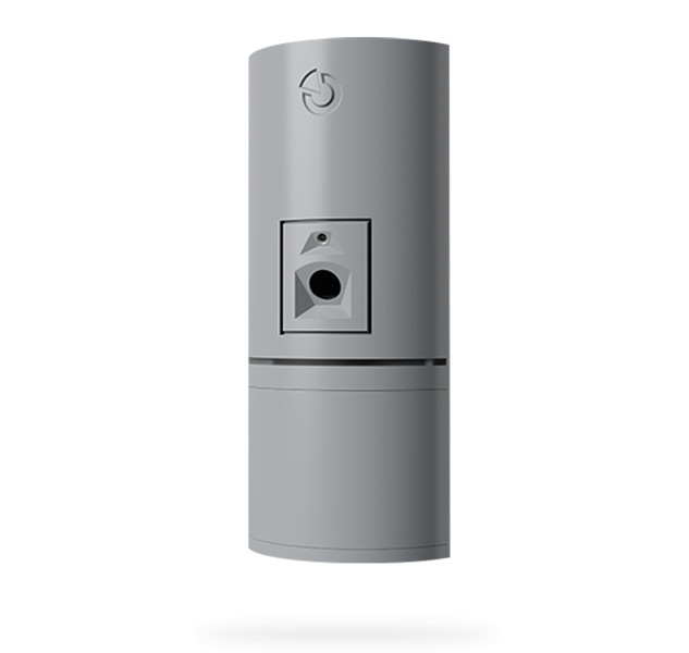 Sběrnicový kombinovaný PIR detektor pohybu s foto verifikační kamerou - šedý