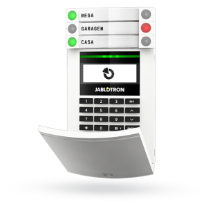 Módulo de acesso via rádio com visor, teclado e RFID