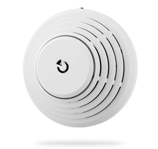 Wireless combined smoke and heat detector with built-in siren