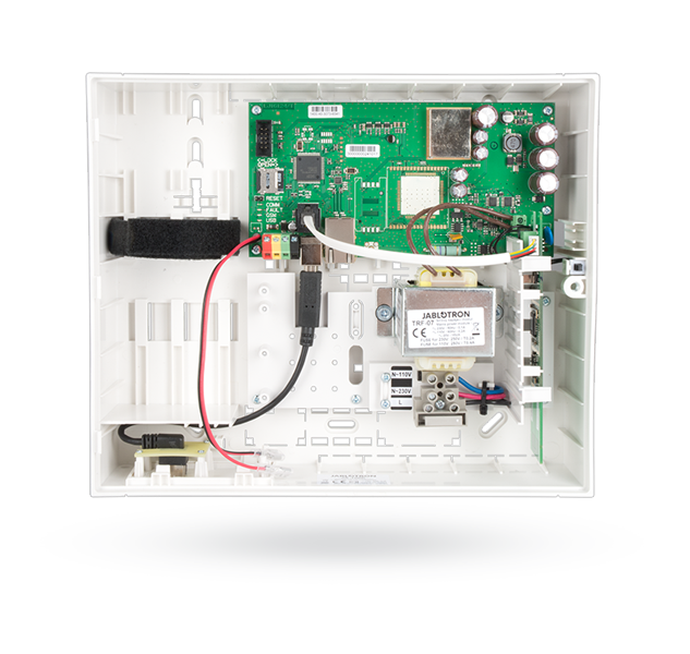 GSM Control panel with built-in LAN communicator and radio module
