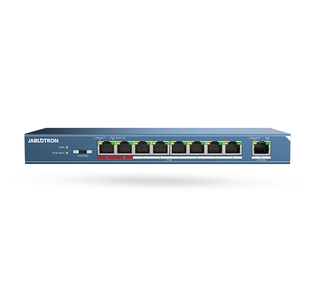 JI-118Z Rozbočovač Ethernetu PoE - 8 portový
