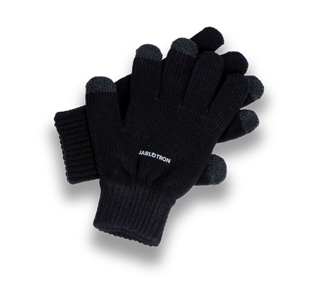 PP-GLOVES-B Black knitted gloves