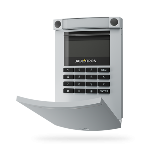 Trådløst betjeningspanel med LCD, PROX læser og tastatur - grå