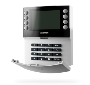 Wireless four-segment keypad with display and RFID reader