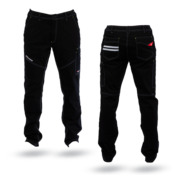 PP-TROUSERS-XL Unisex bavlněné pružné pracovní kalhoty - XL