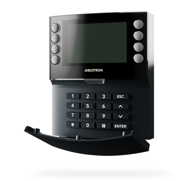 Bus four-segment keypad with display and RFID reader - anthracite