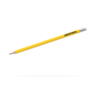 Wooden pencil with rubber