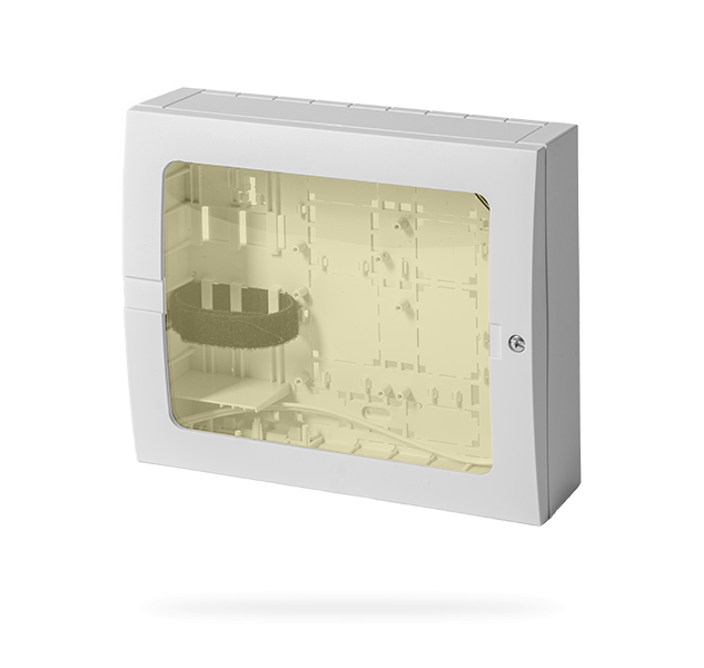 PP-CENTRBOX-M Modified control panel cover with plexiglass and backlight - size M