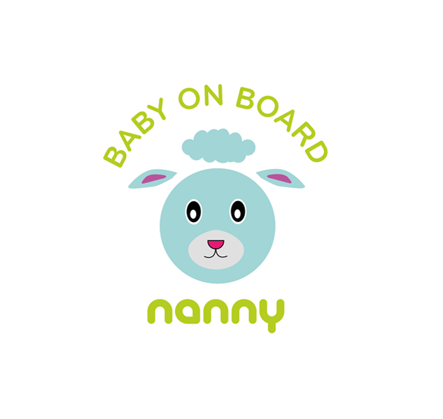 PI-SAMNAN-SHEEP Baby on board sticker