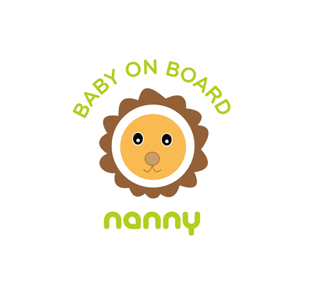 PI-SAMNAN-LION Baby on board sticker