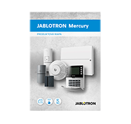Mapa produktů JABLOTRON Mercury - CZ verze